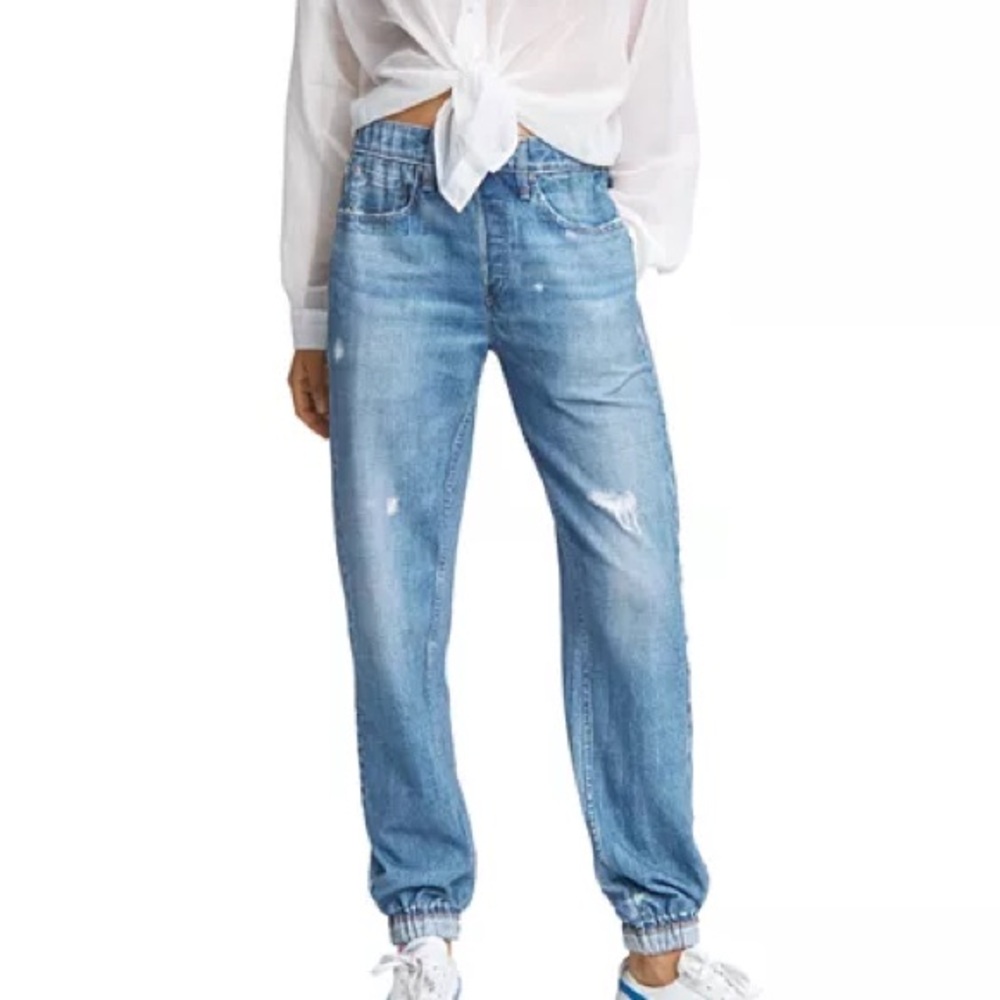 Rag & Bone Miramar Cotton Denim High Rise Ankle Jogger Pants